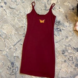 Formfitting mini dress